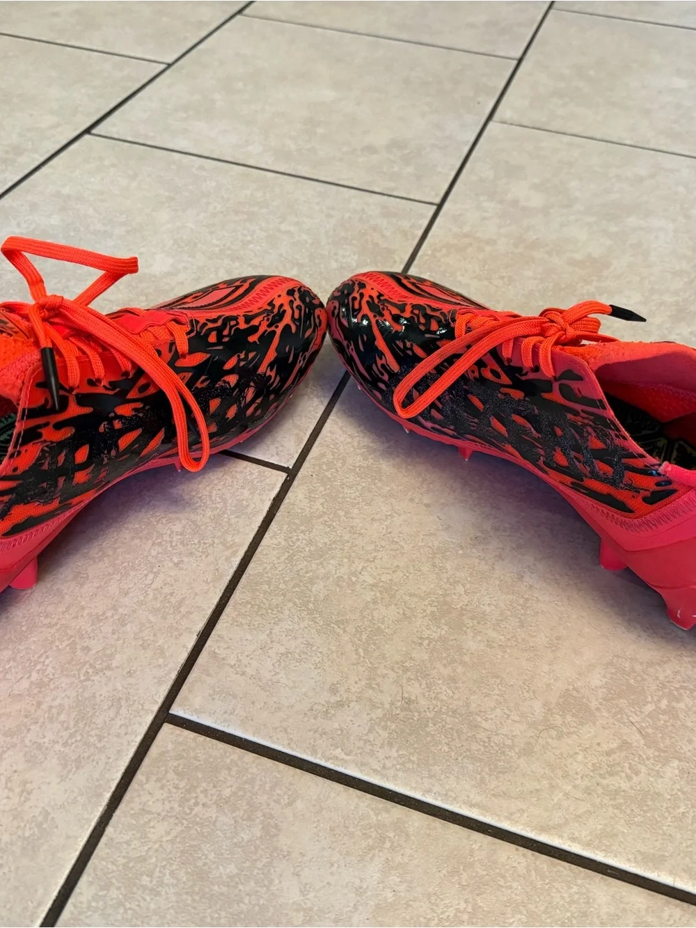 Adidas Adizero 12.0 Poison Red/Black Football/Soccer Cleats Men’s Size 10US